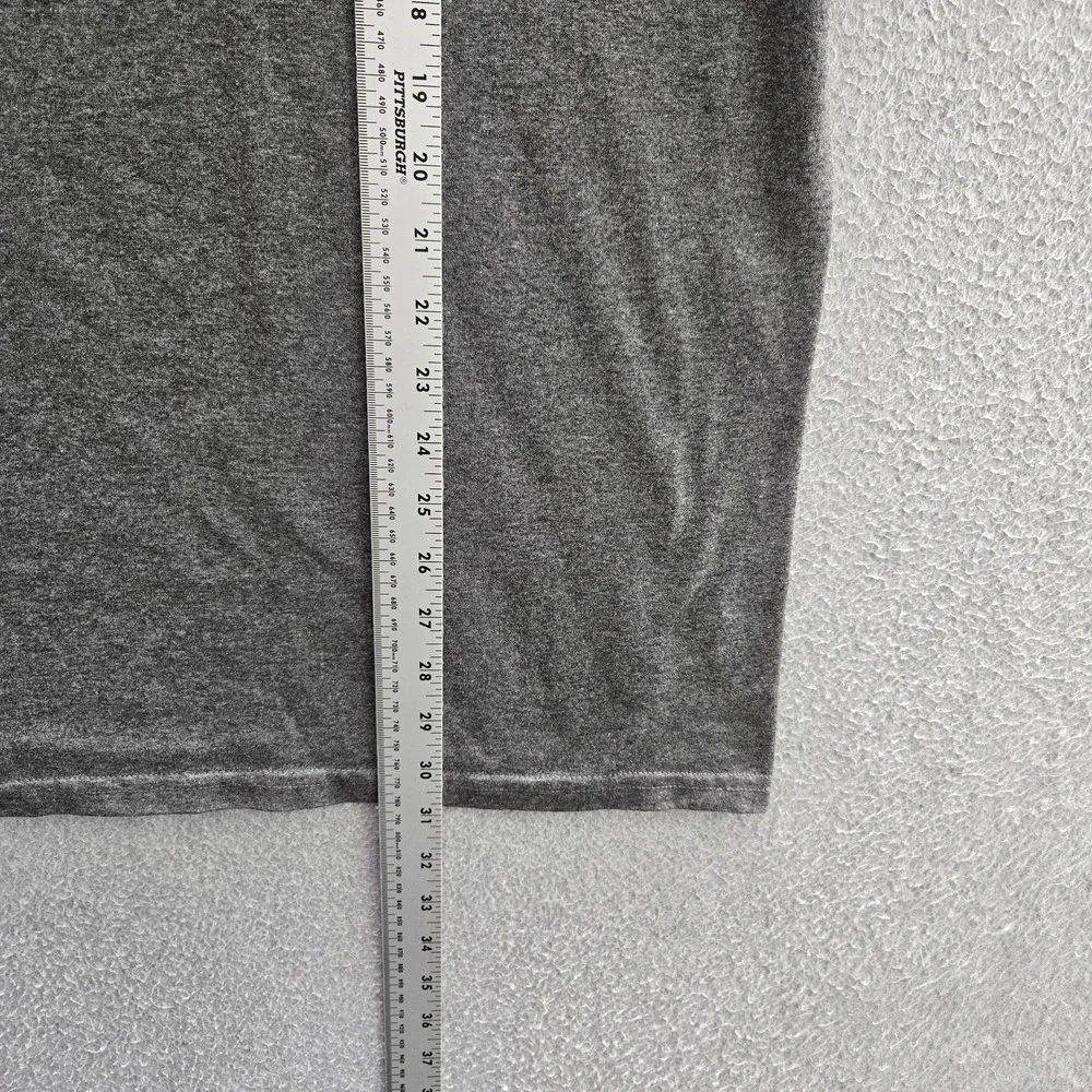 VINTAGE Nike Men Shirt XXL Gray Logo Short Sleeve Mini Swoosh Embroidered